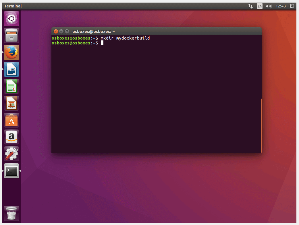 Ubuntu terminal: The command mkdir