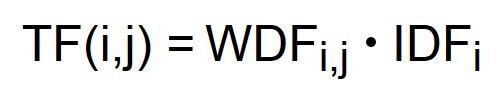 WDF*IDF: The combination of both formulae
