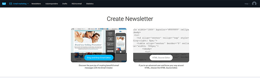 Creating a newsletter with GetResponse