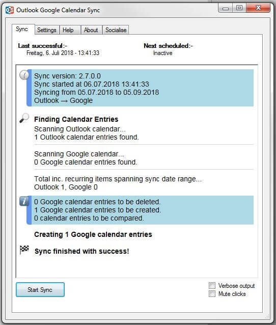 Outlook Google Calendar Sync: calendar synchronizing