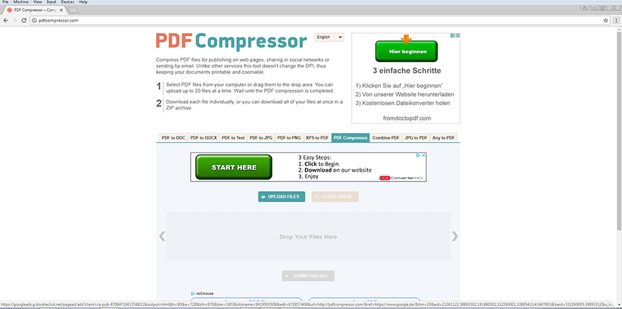 PDFCompressor user platform