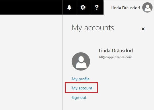 The Outlook web app: overview of accounts