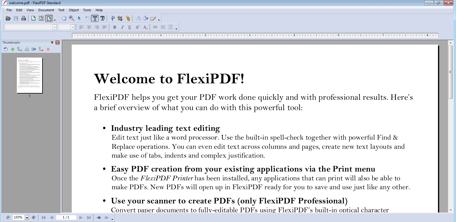 PDF editor FlexiPDF