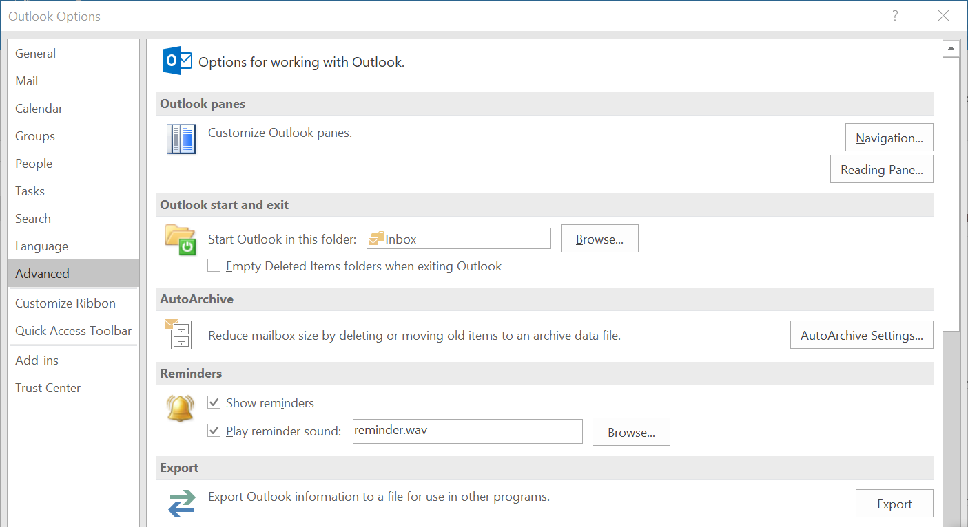 mail archiver outlook