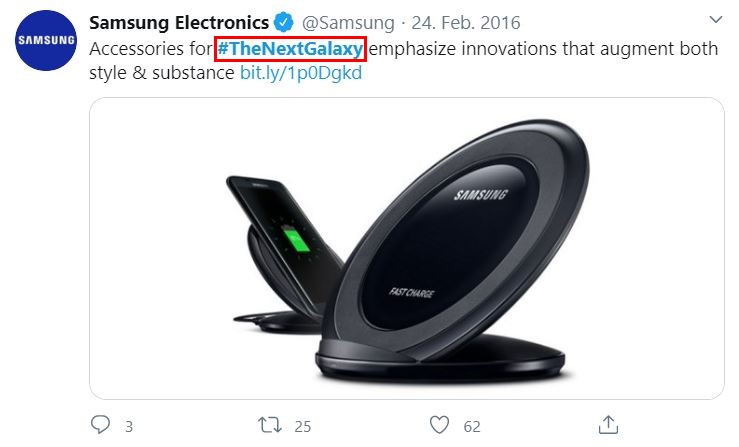 Hashtag marketing: Samsung Electronics on Twitter