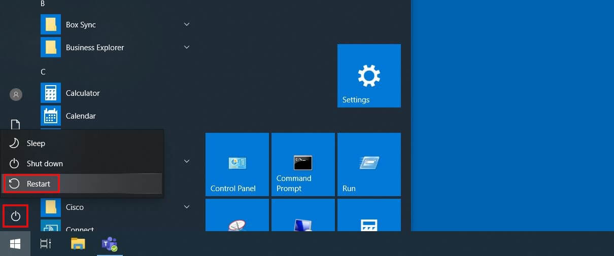 Windows 10: “On/off” options