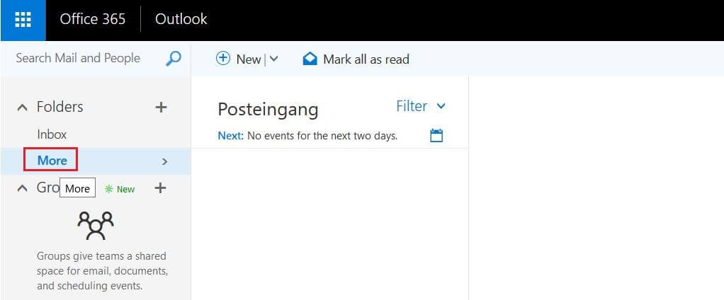 Outlook on the web - Sharing an Email Folder or Mailbox