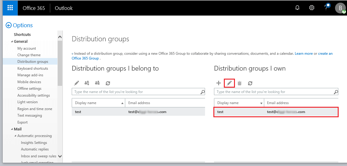 How to create a distribution list in Outlook IONOS CA