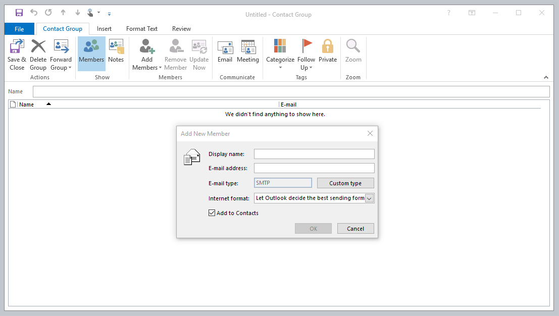 how do i create outlook email