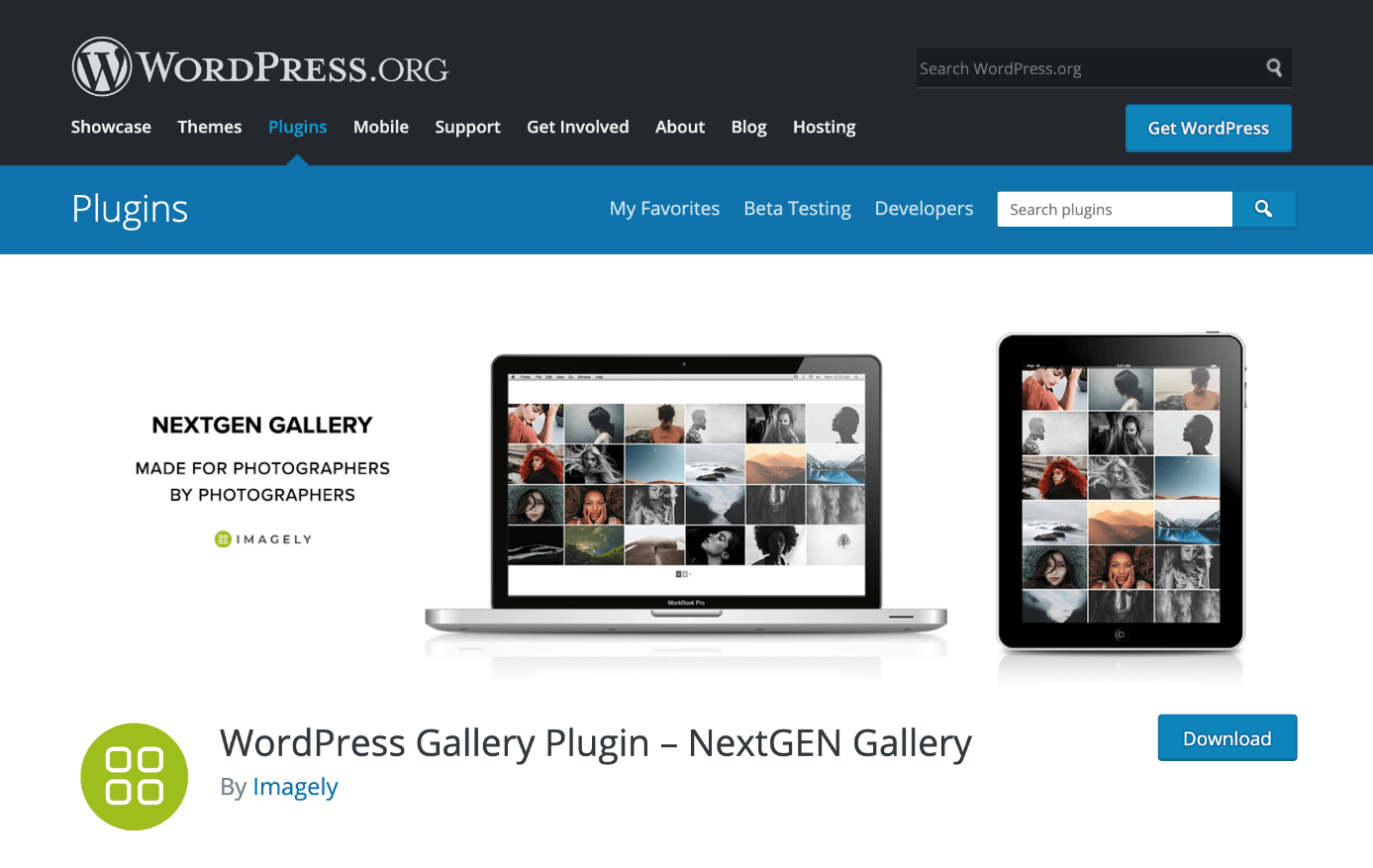 NextGEN Gallery is available for download at wordpress.org