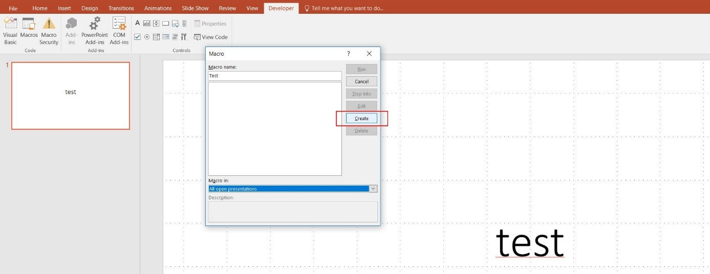 excel macro create powerpoint presentation