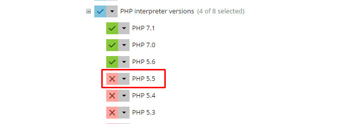 Plesk - PHP 5.5