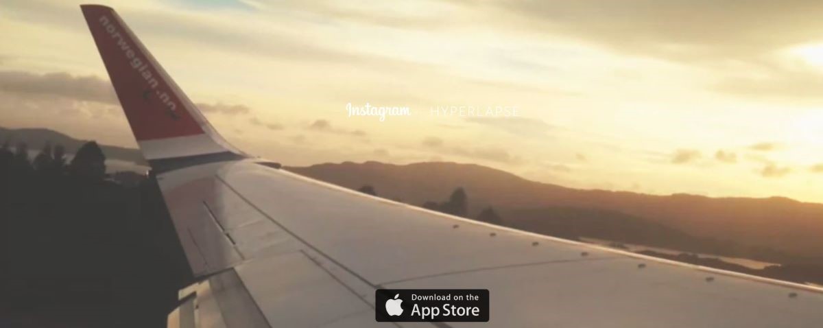 Screenshot of official Hyperlapse Instagram web page