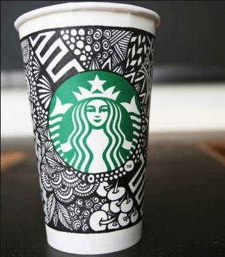 Illustrated Cup from Starbucks.