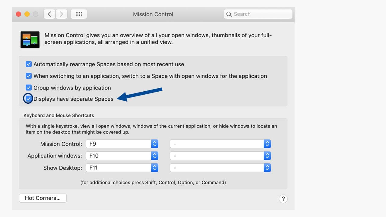 System Preferences in Mac
