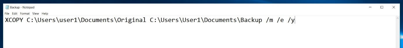 Creating a batch file and batch processing of CMD commands - IONOS CA