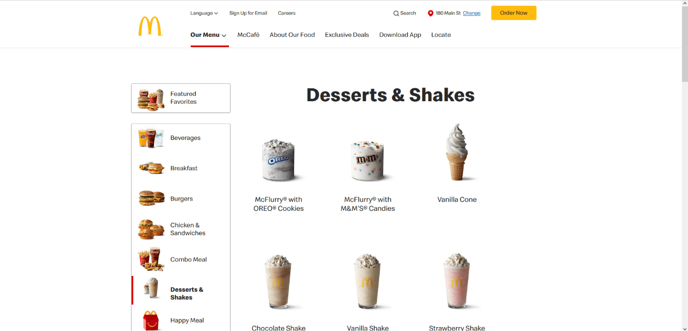Co-branding example: McDonald’s ice cream with toppings from popular candy brands.