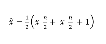 Median formula for even number of values