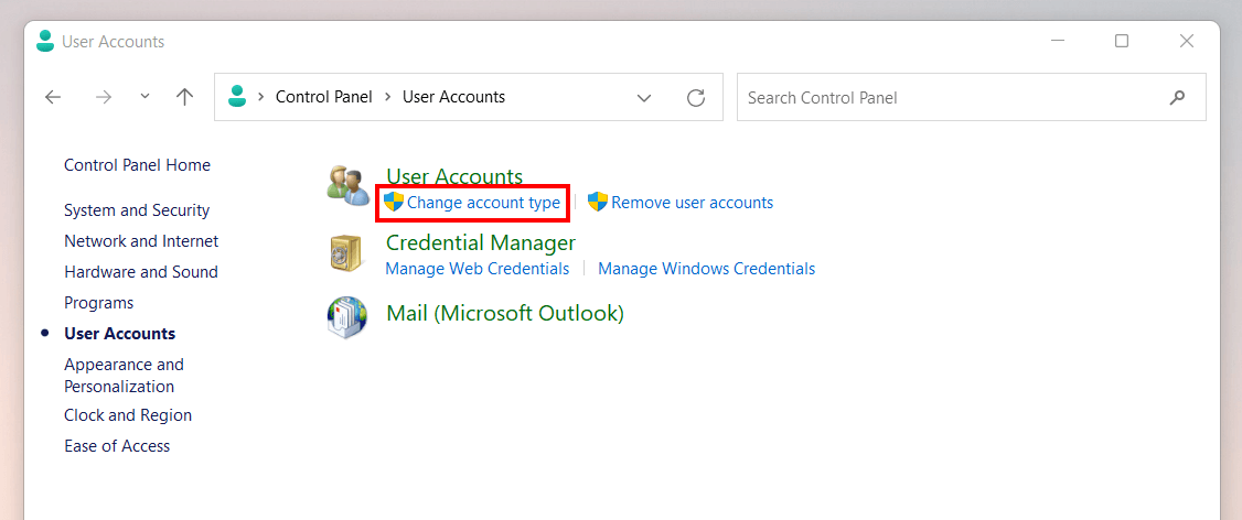User Accounts in Windows 11