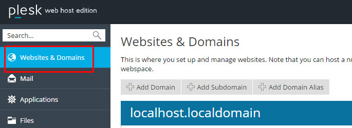 Plesk Virtual Host Websites & Domains 
