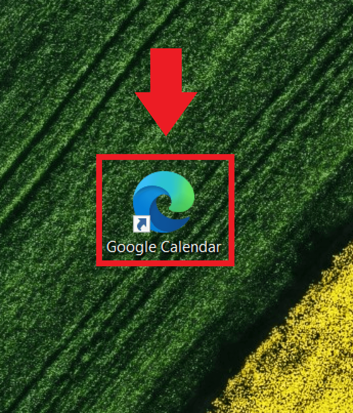 Adding a desktop shortcut to Google Calendar