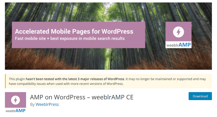 AMP on WordPress by weeblrAMP