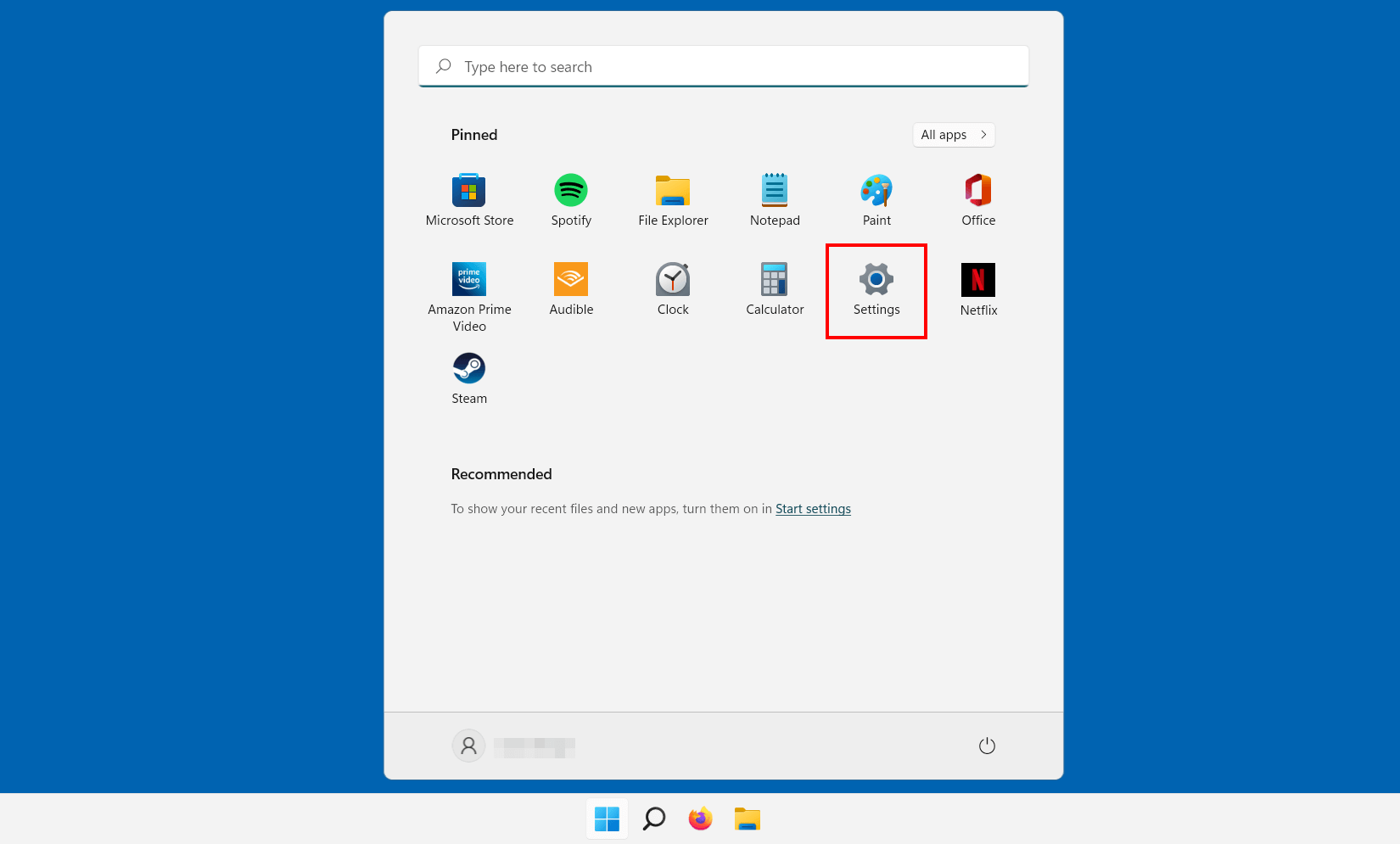 Windows 11: Start menu