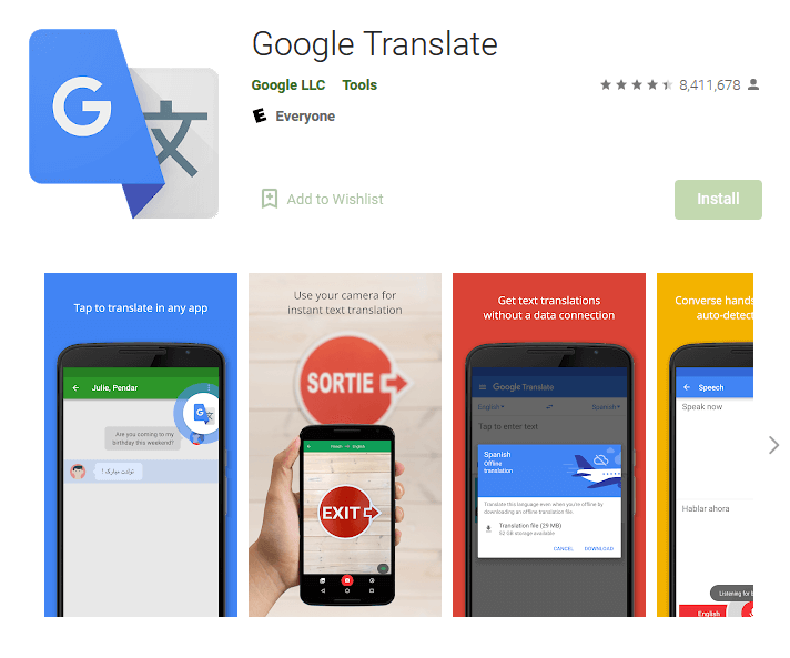 Google Translate on the App Store