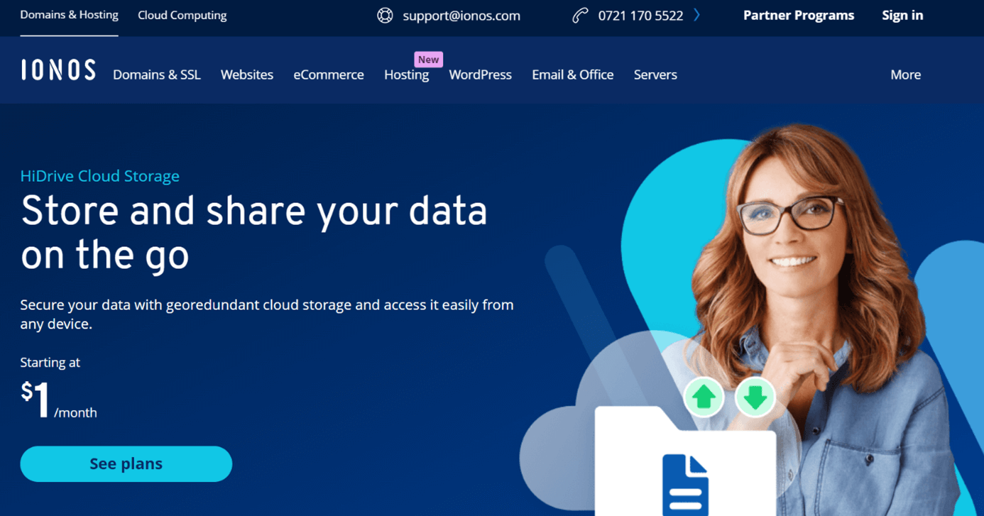 HiDrive Cloud Storage from IONOS