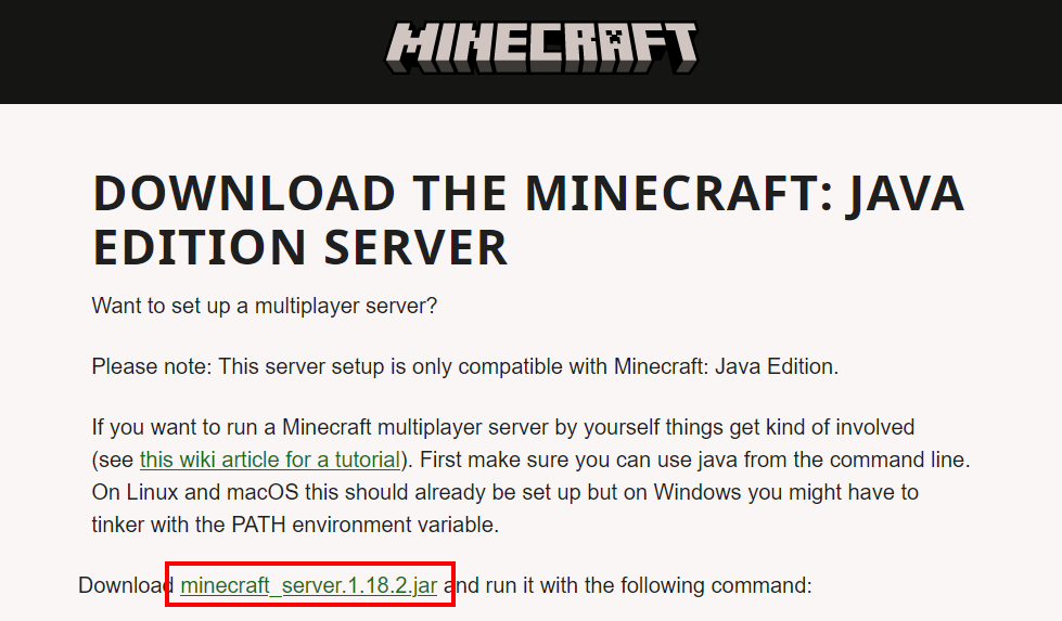 Screenshot from minecraft.net
