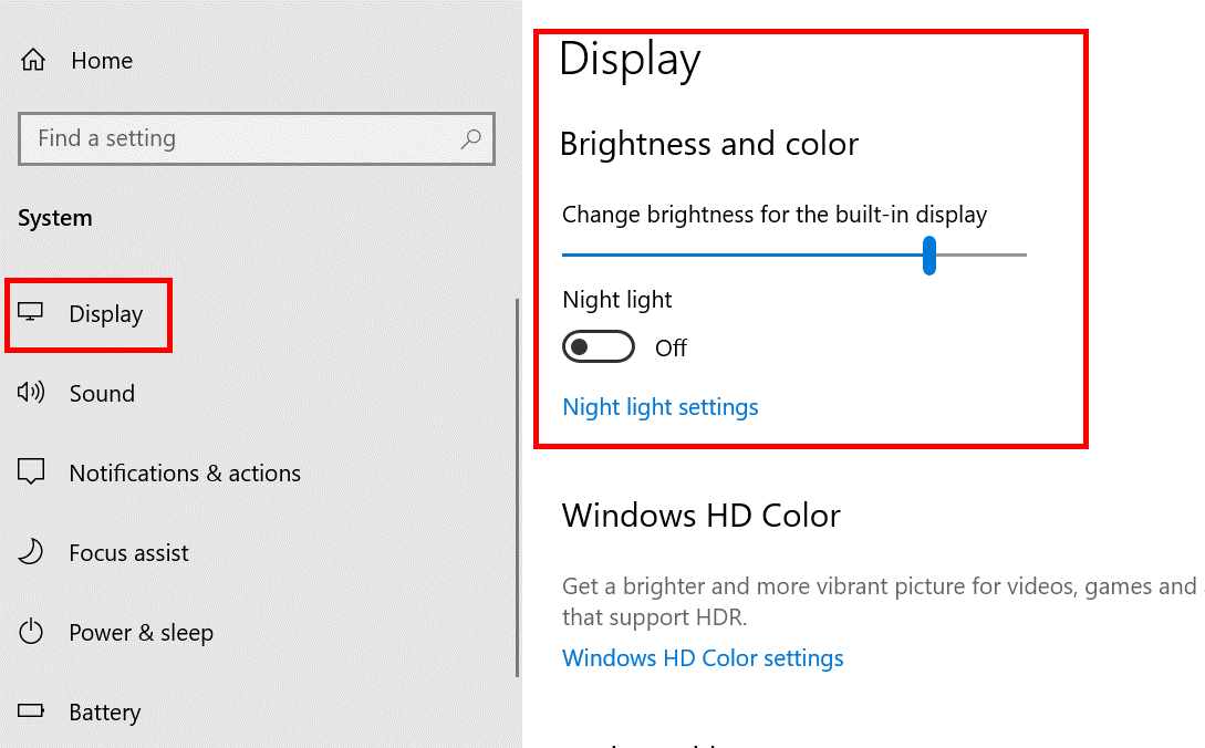 Windows 10: adjusting the screen brightness