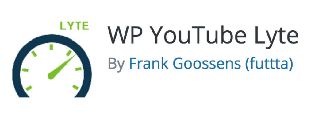 Screenshot of WP YouTube Lyte plugin