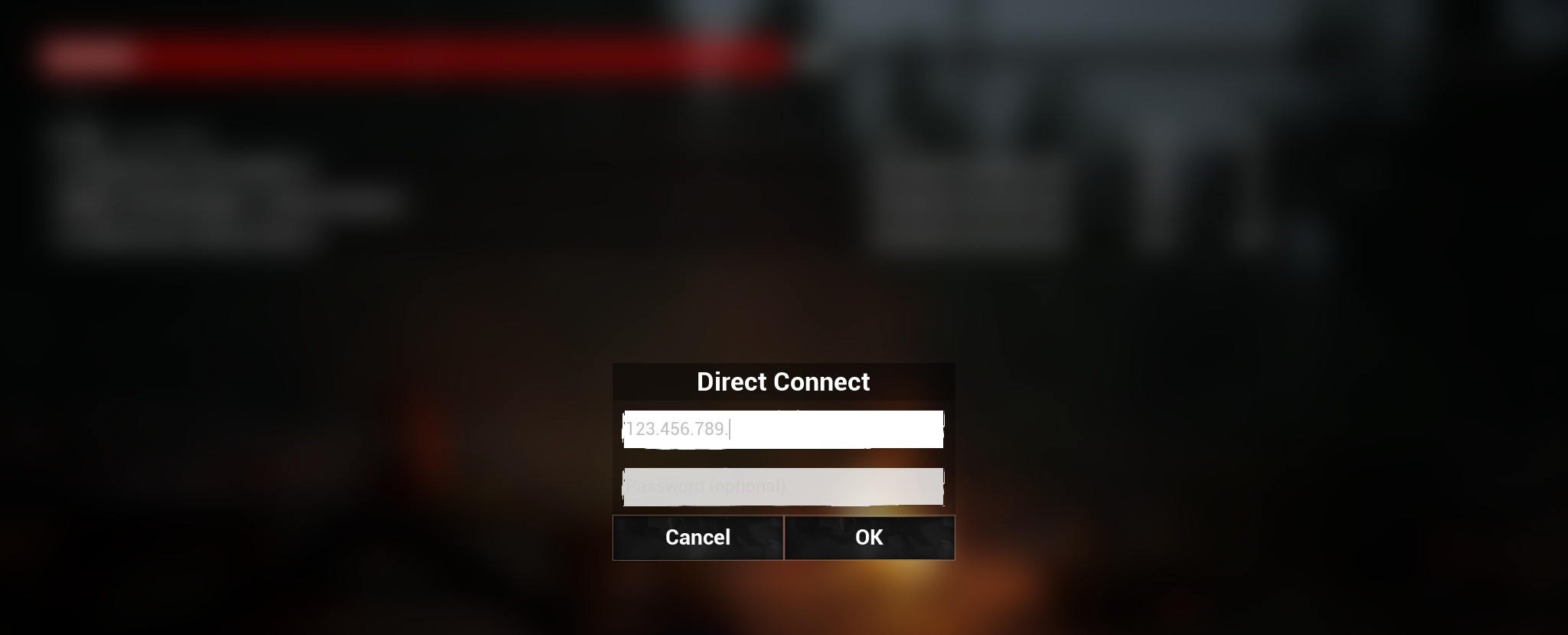 Direct connection page for Dead Matter server