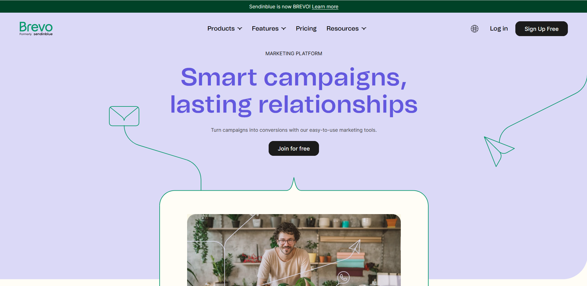 Brevo Marketing Platform website