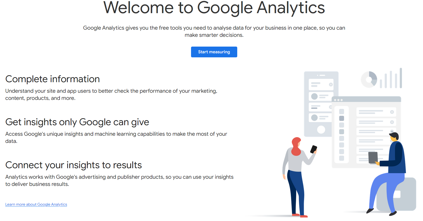 Google Analytics website