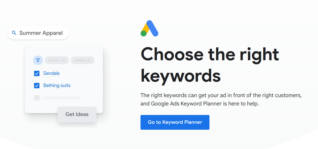 Screenshot of the Google Ads Keyword Planner