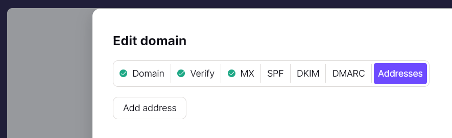 Add address in ProtonMail