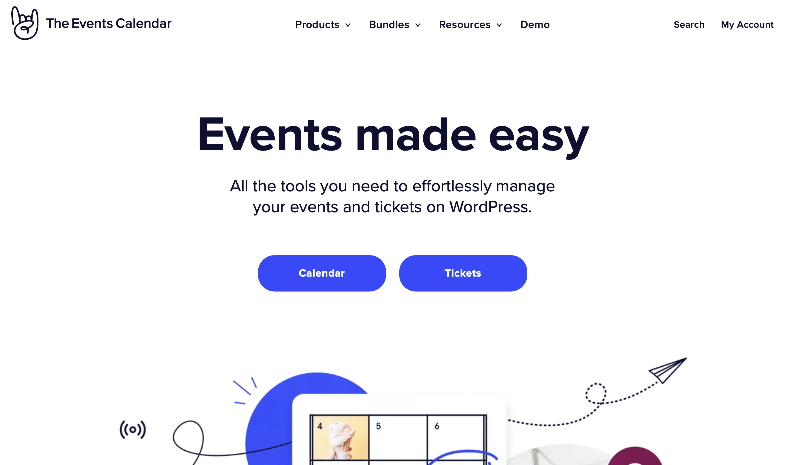 Screenshot of the WordPress plugin The Events Calendar Image: Screenshot of the WordPress plugin The Events Calendar