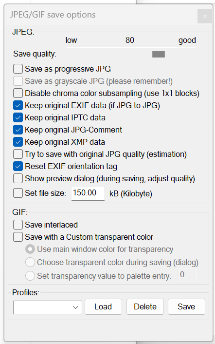 Screenshot of IrfanView Image: Screenshot of IrfanView