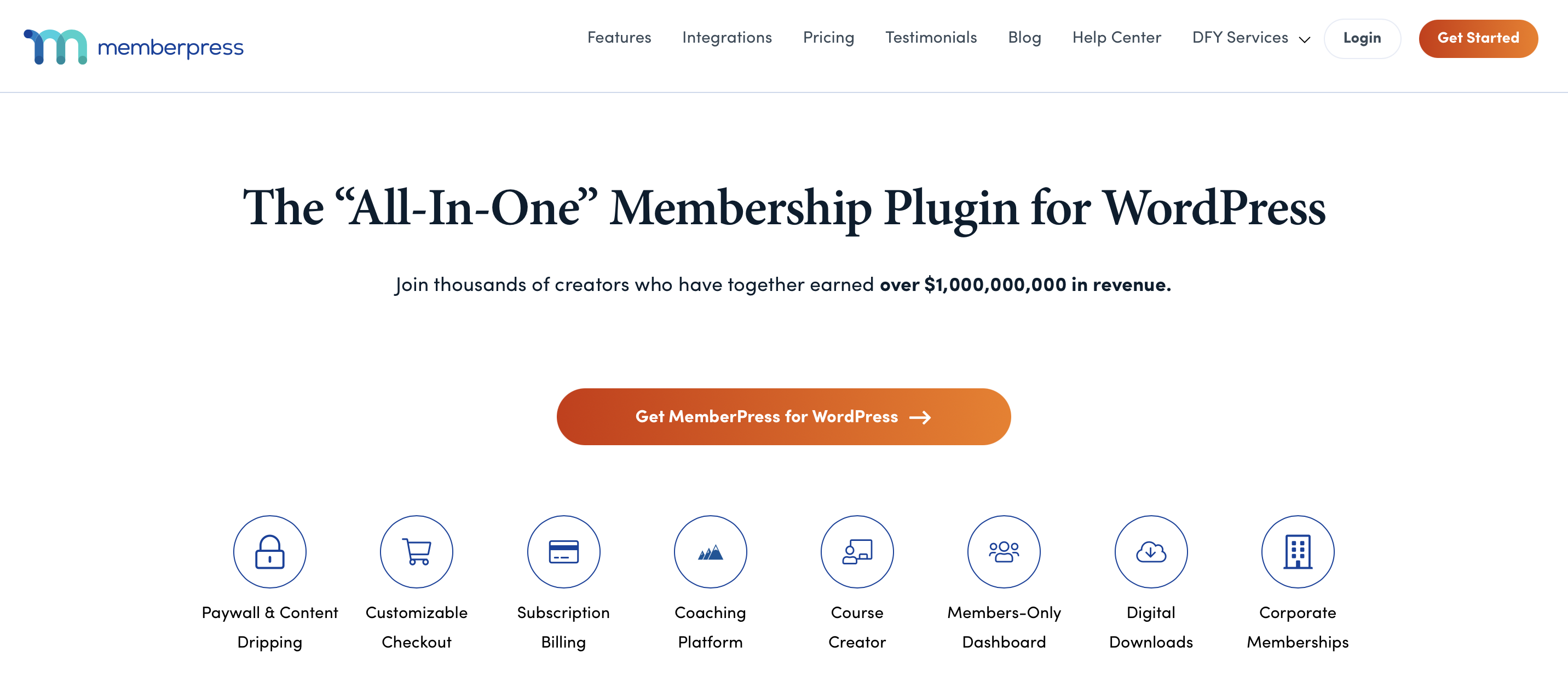 Screenshot of MemberPress website Image: Screenshot of MemberPress website