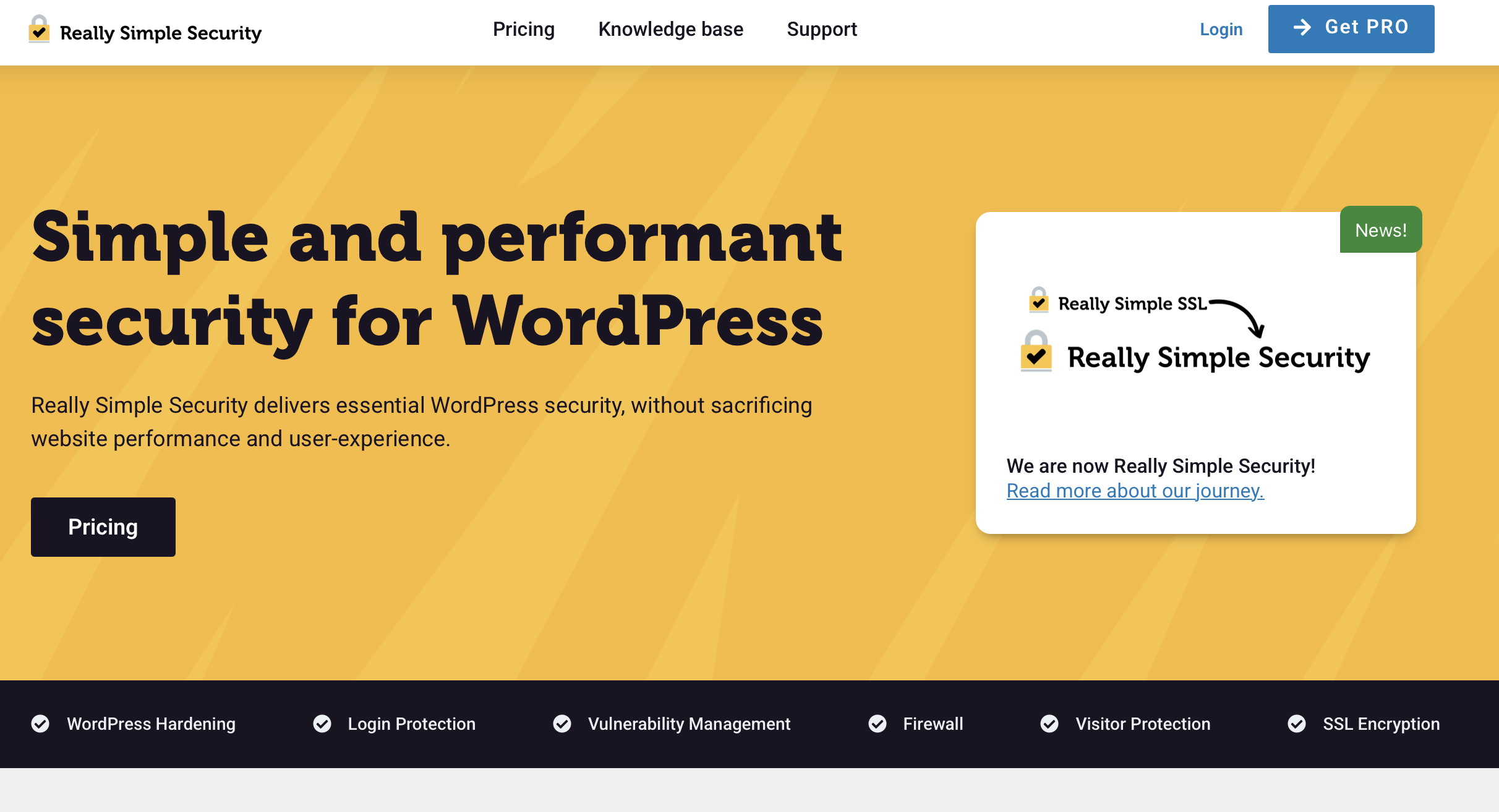 Really Simple Security website Image: Really Simple Security website