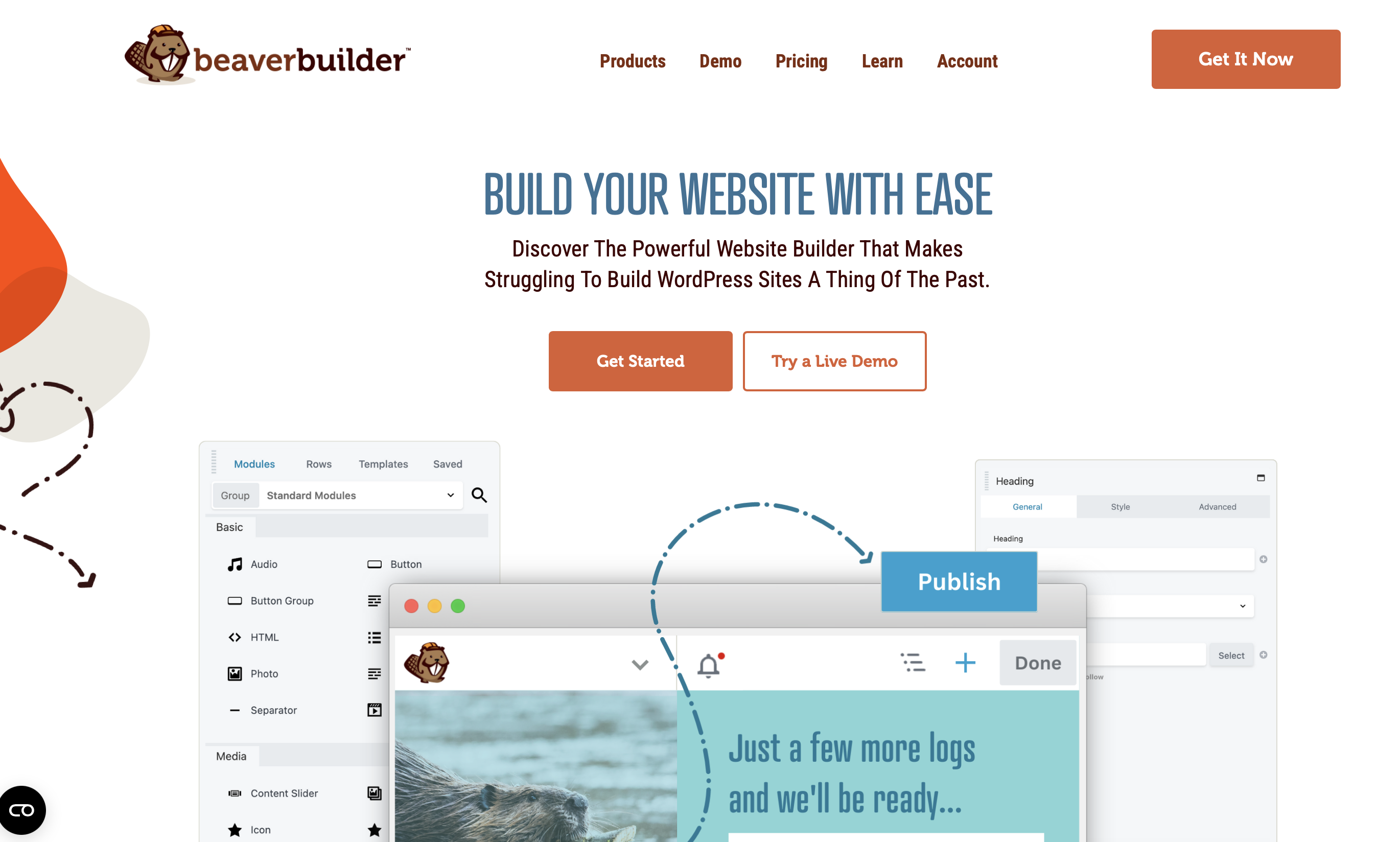 Screenshot of Beaver Builder website Image: Screenshot of Beaver Builder website