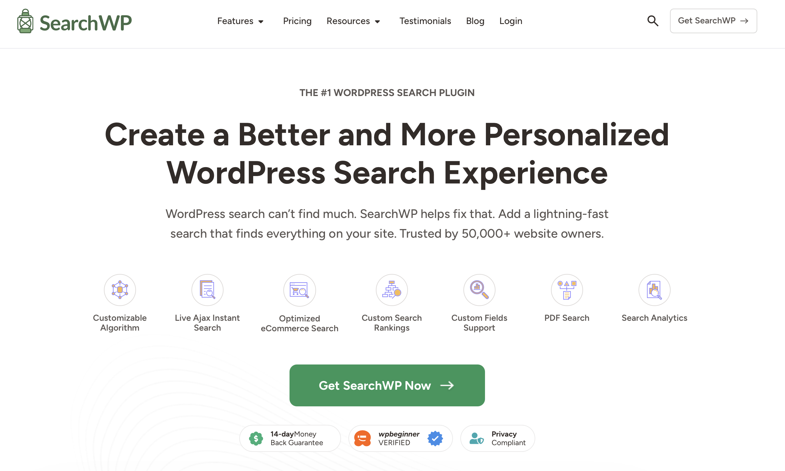 WordPress plugin SearchWP Image: WordPress plugin SearchWP