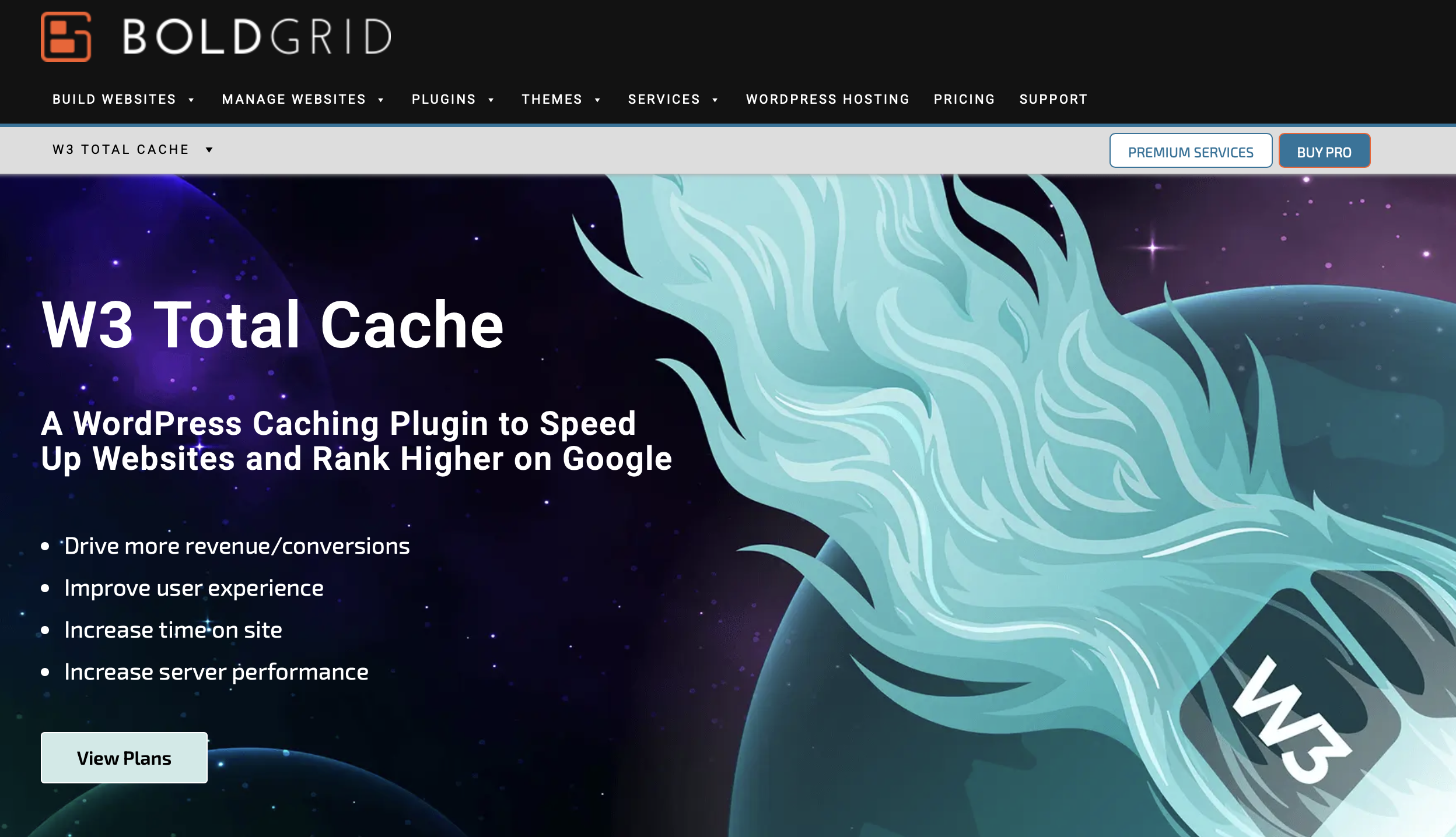 W3 Total Cache on the developer BoldGrid’s website Image: W3 Total Cache on the developer BoldGrid’s website