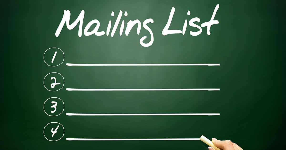 Creating an e-mail list – how to conquer this massive task