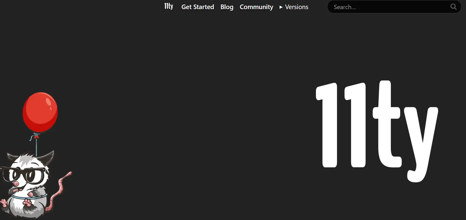 Image: Screenshot of Eleventy’s website