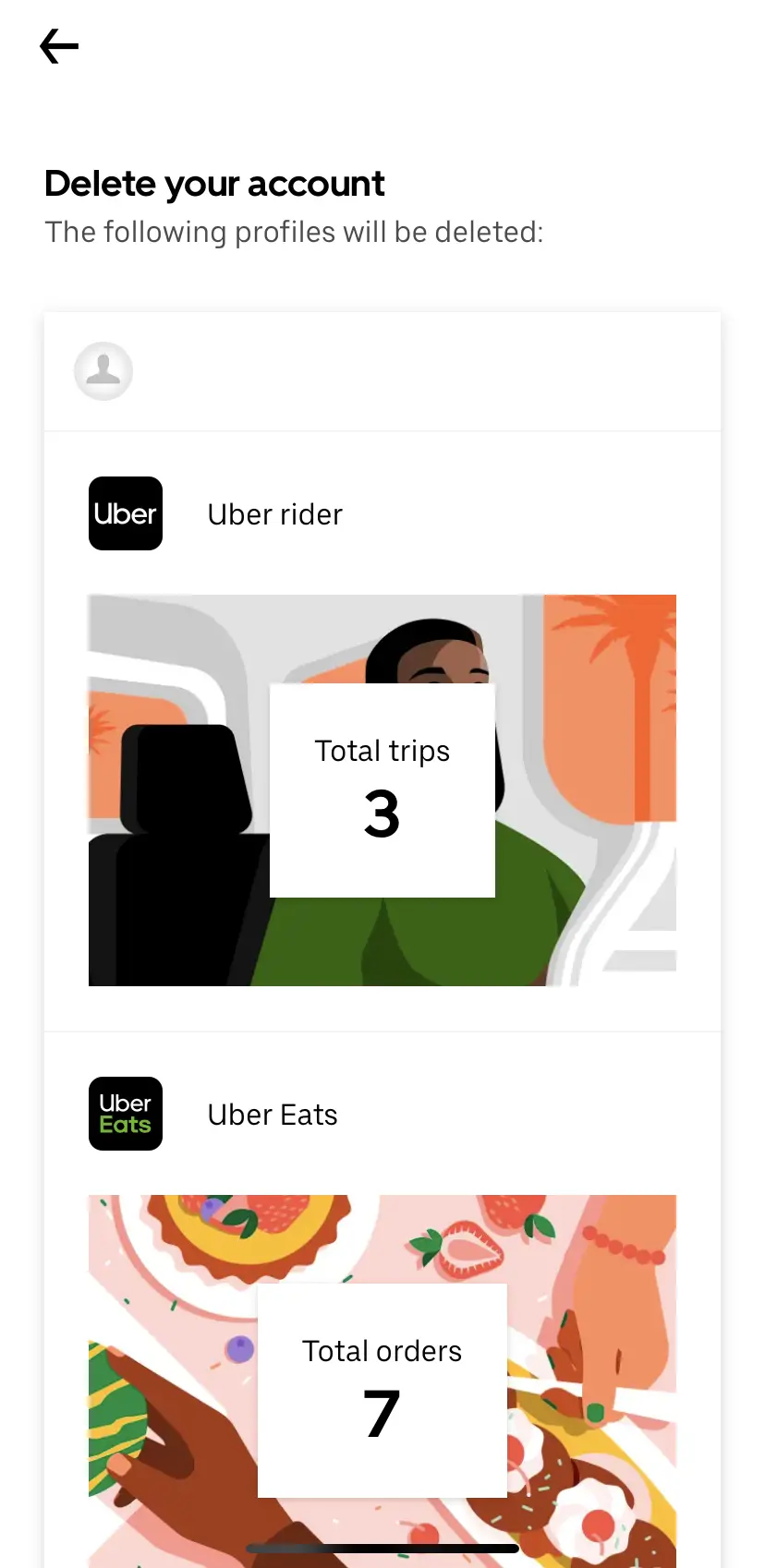 Deleting your Uber account Image: Deleting your Uber account