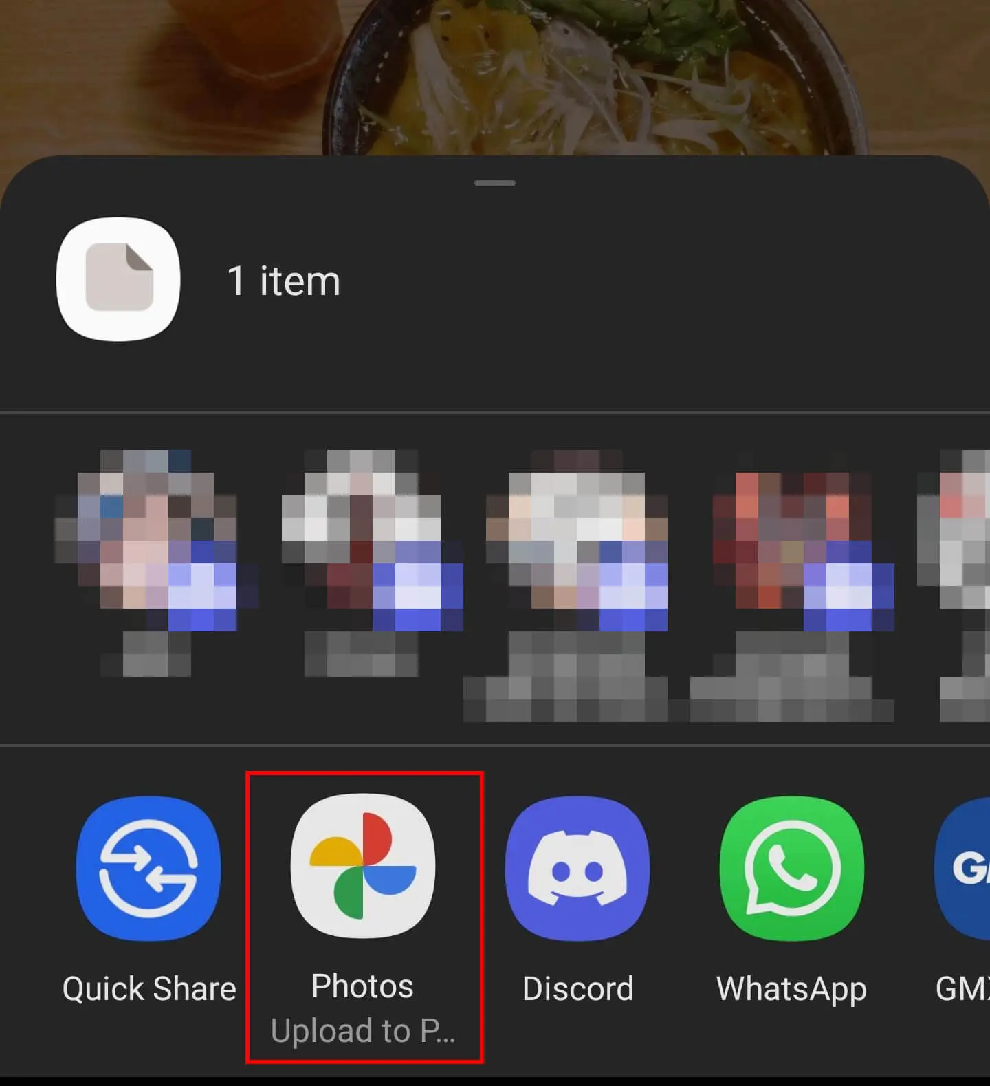 Image: Upload WhatsApp photos using Google Photos
