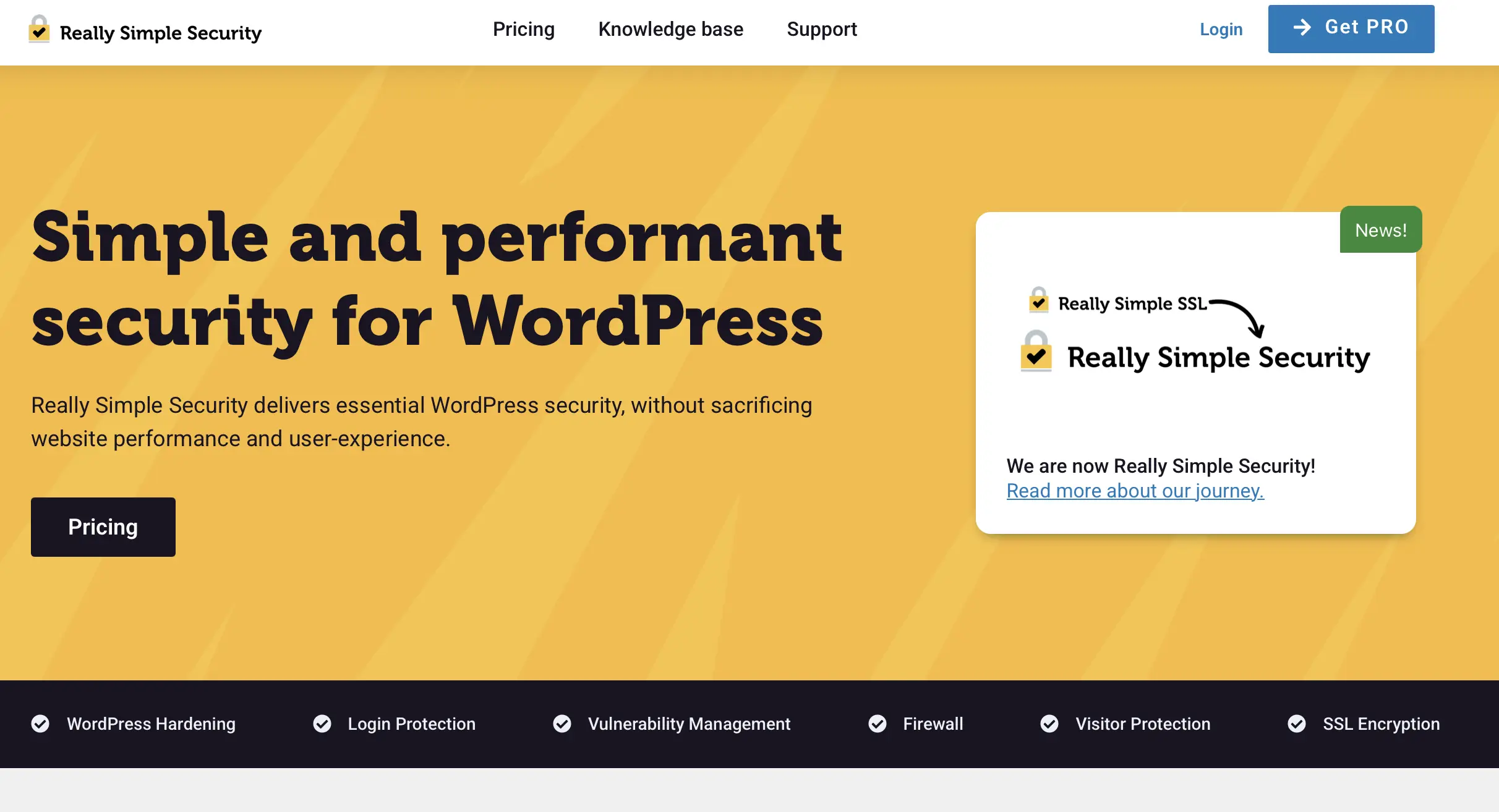 Really Simple Security website Image: Really Simple Security website