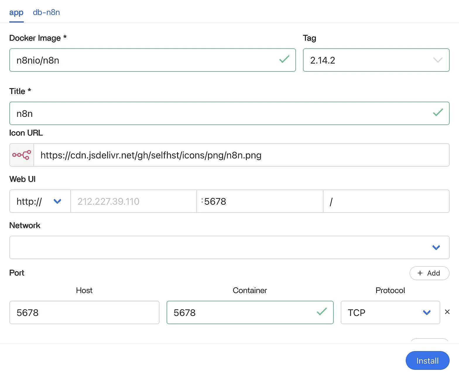 n8n setup settings Image: n8n setup settings